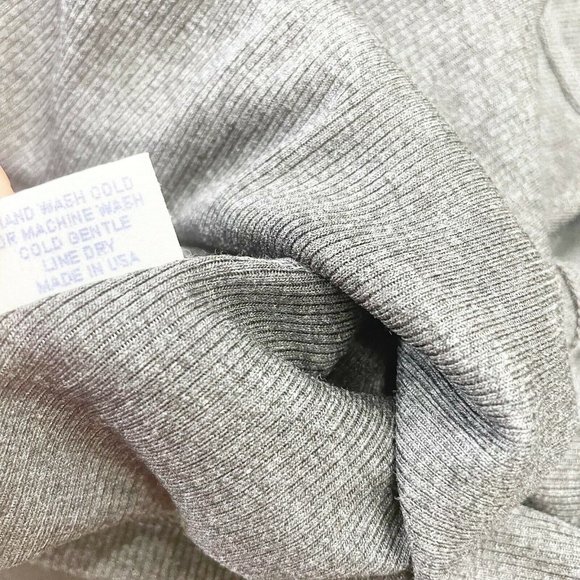 SLSF Sarah Liller Womens Gray Knitted Scoop Neck Gabby Maxi Dress Size Medium - Picture 9 of 10